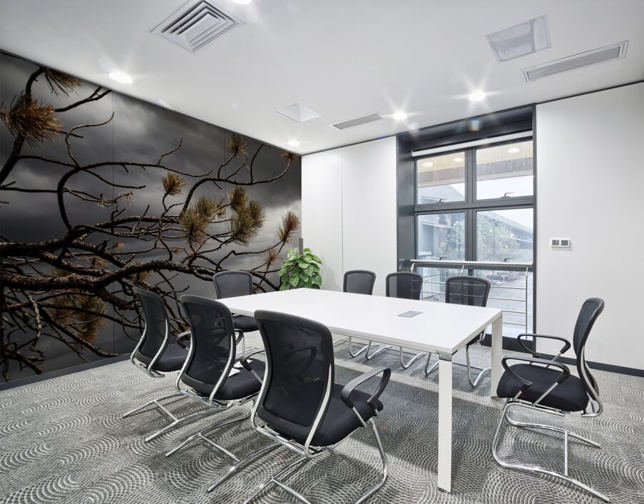 Crimson Storm Wall Printing